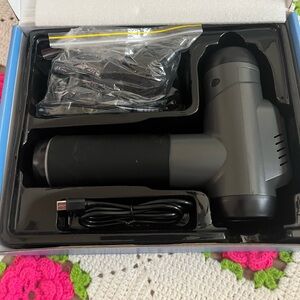 Gray Percussion Massage Device